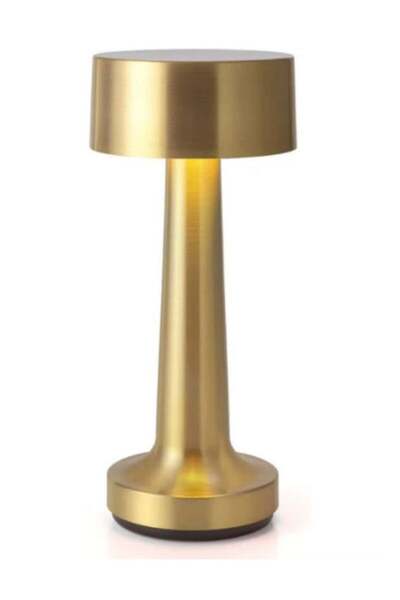 Generic LED Table Lamp Metal Warm Lightning Gold 21x9x9cm