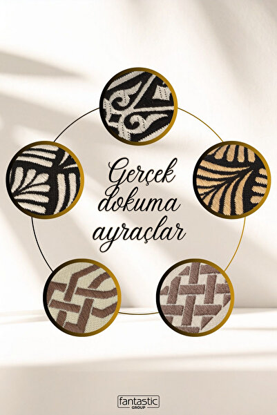 FANTASTIC 5'li El Yapımı Püsküllü Dokuma Kitap Ayracı Seti – Otantik Desenli Kumaş Kitap Ayracı Hediyelik Set