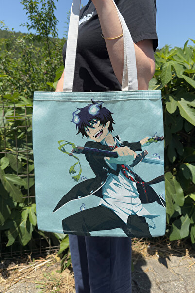 ZipZap Ao No Exorcist V1 Summer Winter Double-Sided Canvas Printing Tote Bag ...