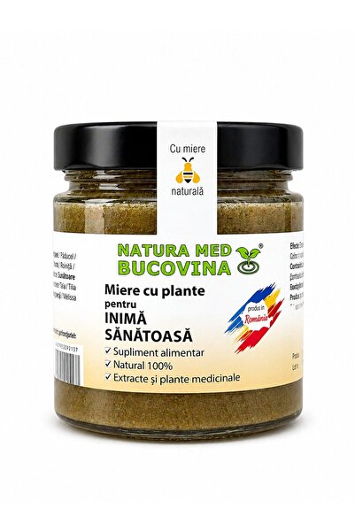Natura Med Bucovina Miere cu plante aromatice pentru o inimă sănătoasă – 500g