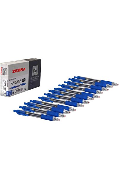 Zebra قلم حبر جل ساراسا (0.5) عبوة من 12 قلم باللون الرمادي الفاتح
