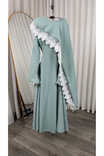 ELEGANTKSA فستان باربي باللون االتيفاني – أناقة ناعمة بتفاصيل راقية