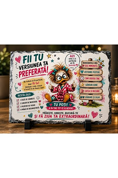 hiperborea Ardezie Personalizată –„Fii tu versiunea ta preferată!” - Cadou In...