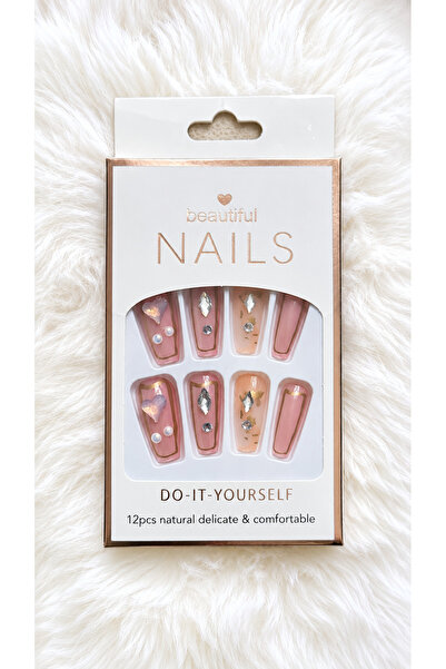 İnciElle Takma TırnaK Taşlı Nail Art