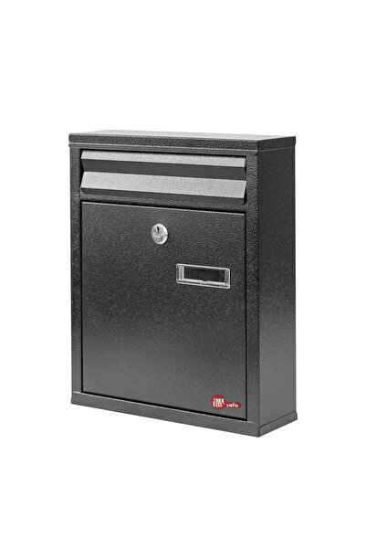 OEM Inox Kiss Γραμματοκιβώτιο Μεταλλικό Μάυρο 24x8.5x30cm LOC630