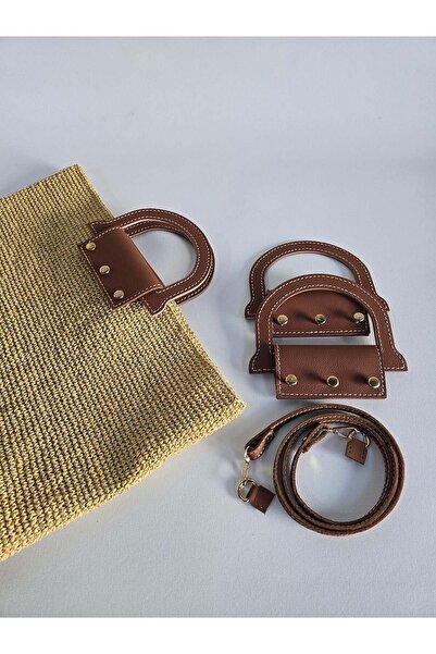 Desaryou Adjustable Handle and Shoulder Strap Set - Brown