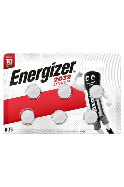 Energizer Lithium CR2032 μπαταρίες λιθίου ρολογιών 3V 6τμχ