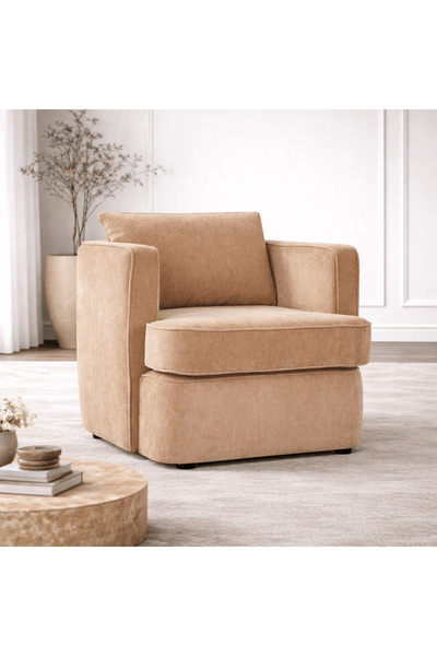 Roots Furniture كرسي ميرا ذو لون أصفر فاتح