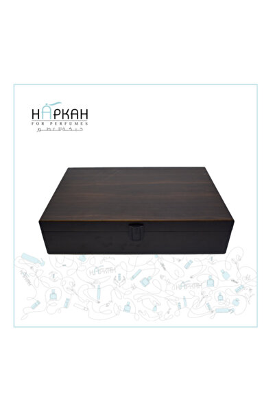HABKAT Luxury dark brown wooden box, 2 kg size