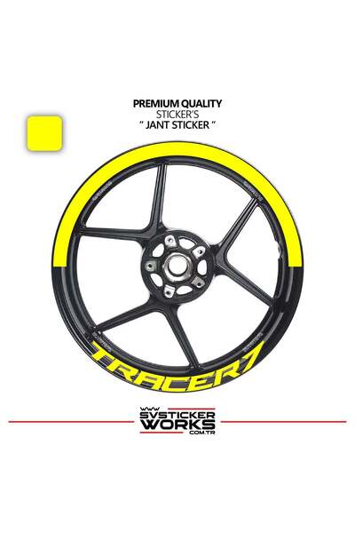 ARONA Yamaha Tracer 7 Wheel Rim Strip – Half Rim Covering & Tracer 7 Letterin...