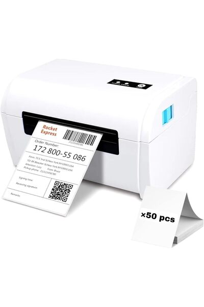 Generic Thermal label printer with 50 stickers, no ink needed, supports Bluet...