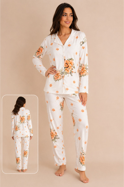 zahider Women's Cotton Milan Fabric Floral Patterned Stylish Design Long Slee...