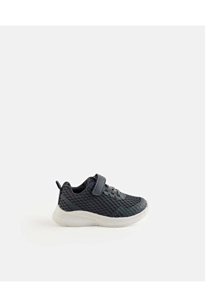 REDTAG Boys Charcoal Mesh Trainers