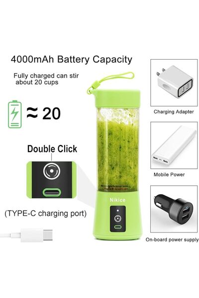 GENERAL Portable Personal Size Blender, Juicer Cup for Smoothies and Shakes, ...