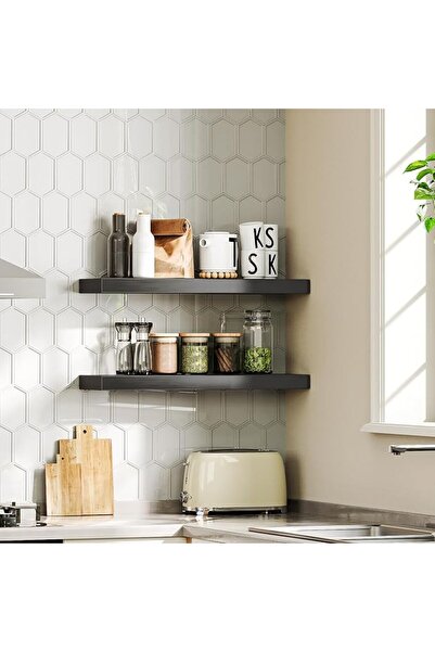 HOOBRO Floating Shelves for Wall, Wall Mounted Shelf Set of 2, 60 cm Hanging ...
