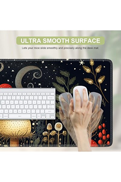 iLeadon Topographic Mouse Pad, Large Gaming Mouse Pad Non-Slip Rubber Base Wa...
