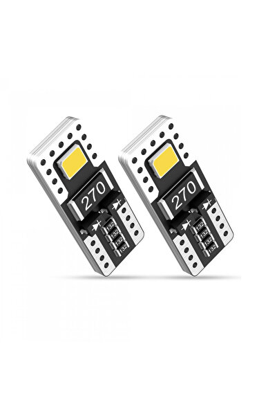 OEM T10 LED 12V 2 SMD 2835 100LM 2W ψυχρό λευκό 6000K 2 τεμάχια A500 T10-2 NO...