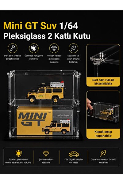 Genel Markalar 1:64 Ölçek Diecast, Mini GT SUV Araba Pleksi Sergileme Kutusu,...