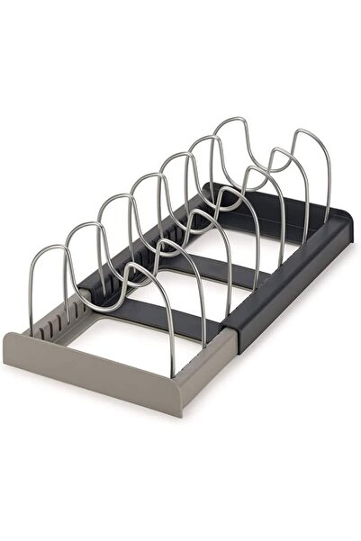 GENERAL Pan Pot Lid Rack Organizer, Kitchen 7 Tiers Adjustable Stainless Stee...