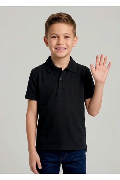 NACAR STORE Children's Unisex Cotton Polo Collar Short Sleeve School Uniform ...