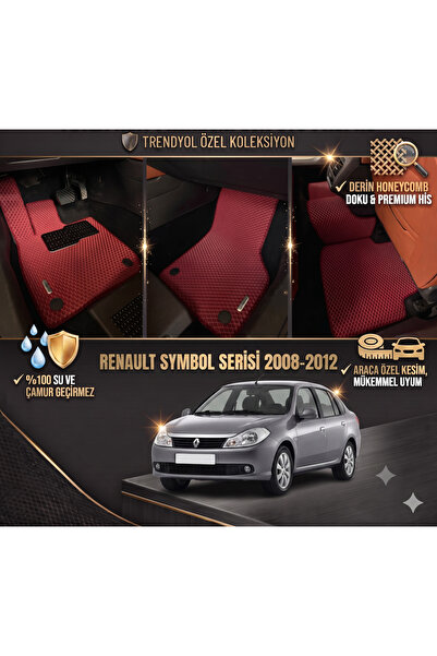8D OTO PASPASI RENAULT RENO SYMBOL SERİSİ 2008 - 2012 PREMİUM ARACA ÖZEL EVA ...