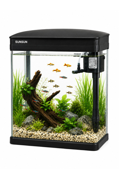 SunSun JR-230 Cam Akvaryum 7 Litre SİYAH
