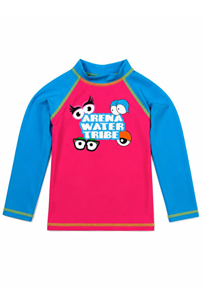 ARENA تي شيرت فريندز كيدز للحماية من الشمس بطبعة UV L/S