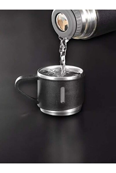 UCUZTEKNO Thermos Set with 3 Glasses