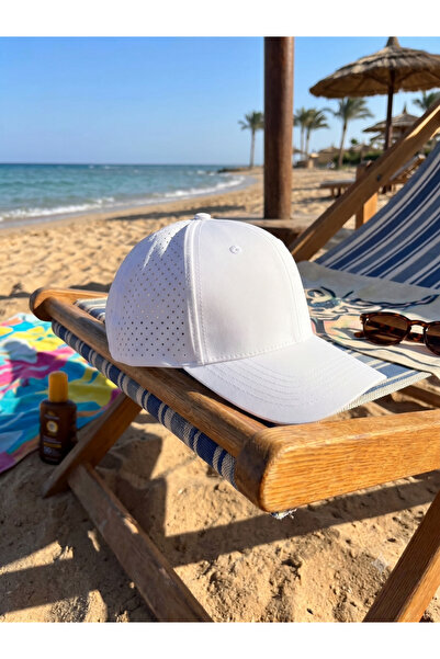 PIECE SIGNATURE Unisex Quick-Dry Micro Sports Hat - White
