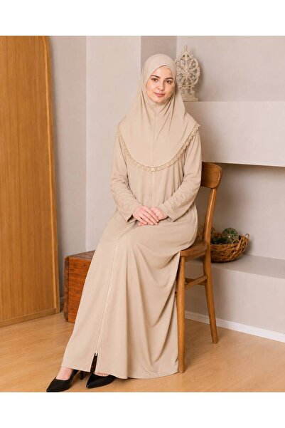 ALDAIYR ثوب صلاة قطني بغطاء للرأس
