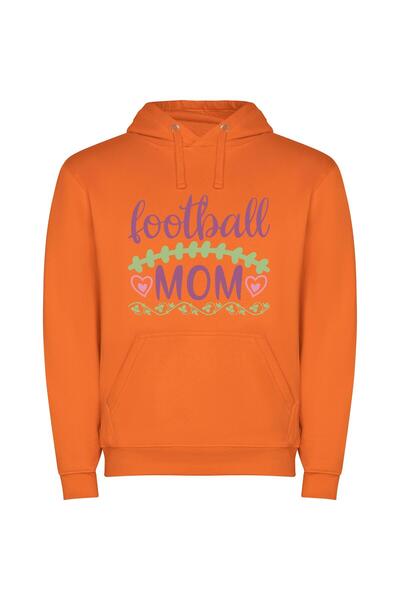 iLovePrints Gram's Gridiron Glam Φούτερ με κουκούλα σε χρώμα Πορτοκαλί