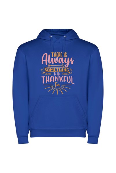 iLovePrints Stunning Gratitude: Holiday Edition Φούτερ με κουκούλα σε χρώμα Μπλε