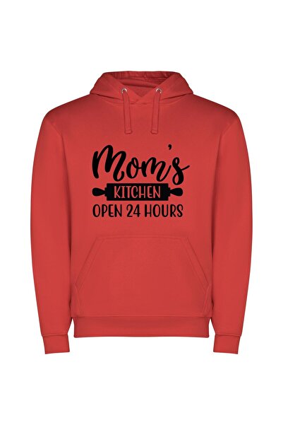 iLovePrints Mom's Kitchen: Eternal Nourishment Φούτερ με κουκούλα σε χρώμα Κό...