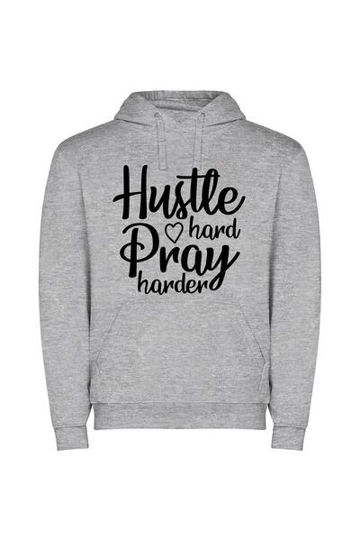 iLovePrints Heartful Hustlers: Hand-drawn Reverence Φούτερ με κουκούλα σε χρώ...