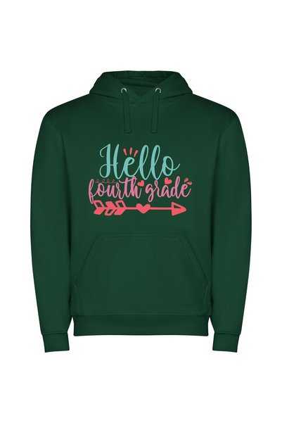 iLovePrints Vibrant Grade Greetings Φούτερ με κουκούλα σε χρώμα Πράσινο