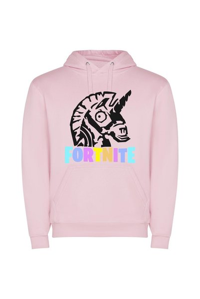 iLovePrints Fortnite's Equine Artistry Φούτερ με κουκούλα σε χρώμα Ροζ
