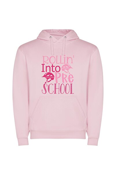 iLovePrints Rollin' Pink Pre-School Bliss Φούτερ με κουκούλα σε χρώμα Ροζ