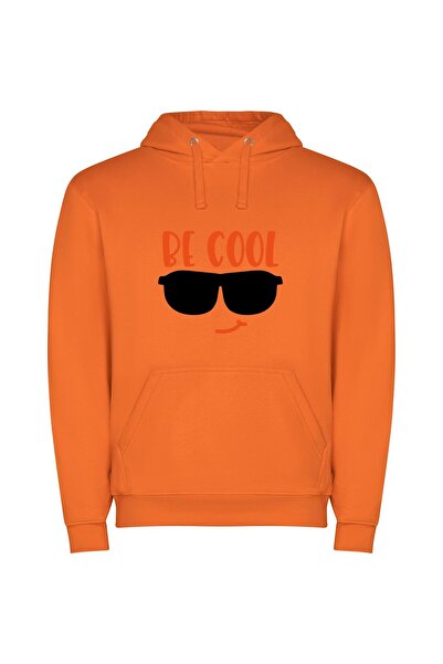 iLovePrints Cool Shades Φούτερ με κουκούλα σε χρώμα Πορτοκαλί