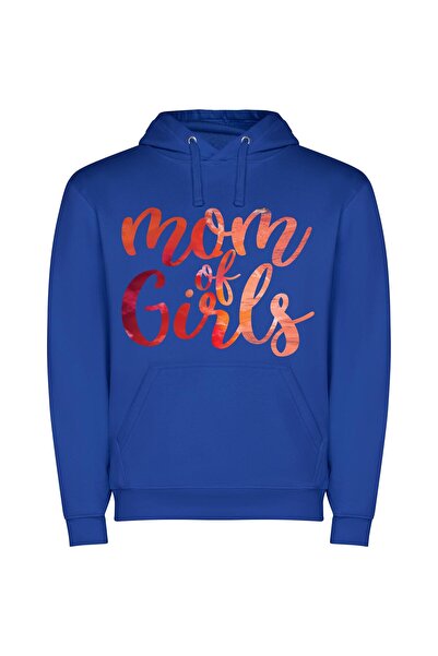 iLovePrints Moms and Their Girls Φούτερ με κουκούλα σε χρώμα Μπλε