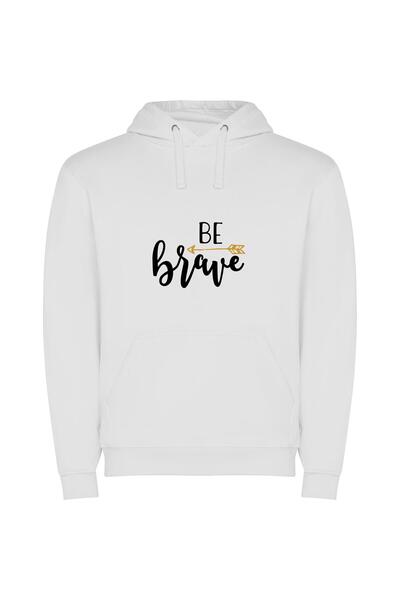 iLovePrints Fearless Girl: Magical Cuteness Φούτερ με κουκούλα σε χρώμα Λευκό