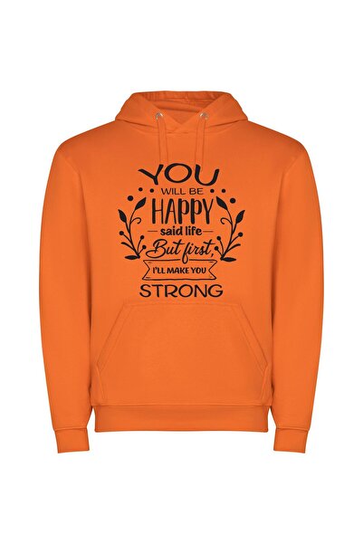 iLovePrints Happiness Reborn: Strengthening Life Φούτερ με κουκούλα σε χρώμα ...