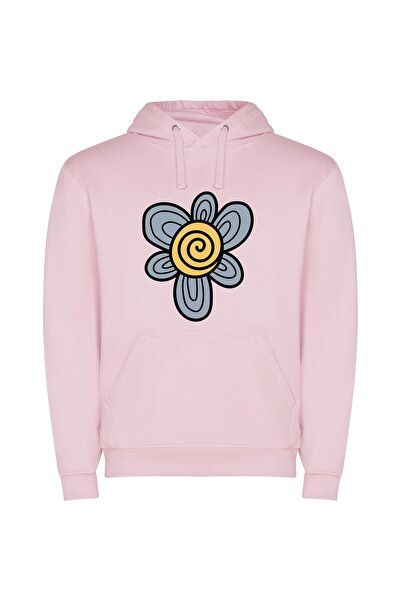 iLovePrints Floral Majesty Φούτερ με κουκούλα σε χρώμα Ροζ