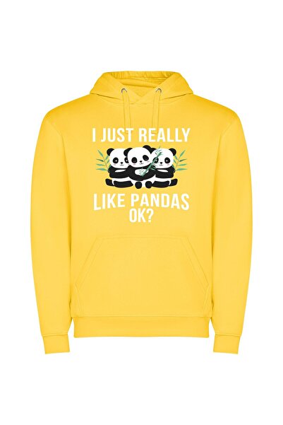 iLovePrints Panda Tower: A Bamboo masterpiece Φούτερ με κουκούλα σε χρώμα Κίτ...