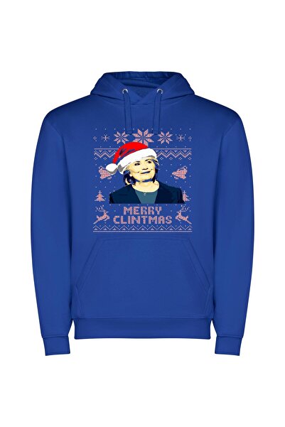 iLovePrints Santa Hat Glam: Clinton's Merry Edit Φούτερ με κουκούλα σε χρώμα ...