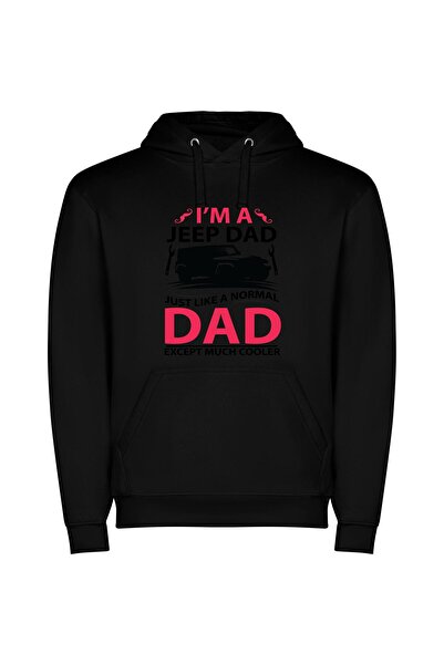 iLovePrints Dashing Dad's Dadaist Delight Φούτερ με κουκούλα σε χρώμα Μαύρο