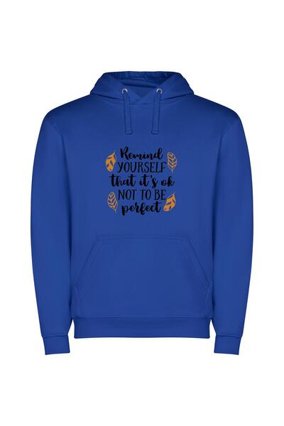 iLovePrints Embrace Imperfection, Find Perfection Φούτερ με κουκούλα σε χρώμα...