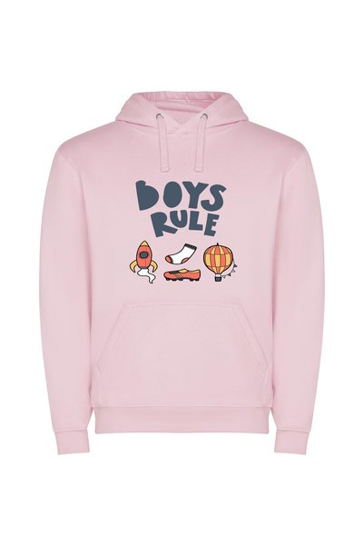 iLovePrints Boys' Aerial Footwear Φούτερ με κουκούλα σε χρώμα Ροζ