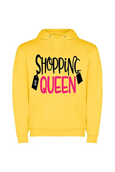 iLovePrints Fancy Fashion Emporium Φούτερ με κουκούλα σε χρώμα Κίτρινο