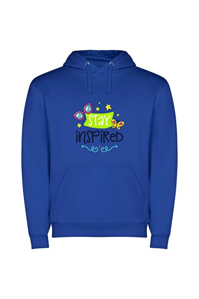 iLovePrints Everlasting Inspired Butterfly Φούτερ με κουκούλα σε χρώμα Μπλε