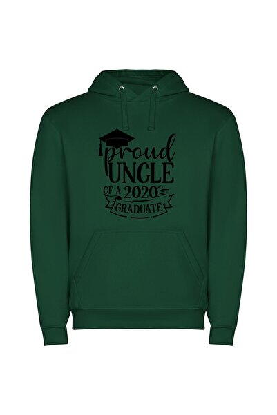 iLovePrints Grad Pride Portrait Φούτερ με κουκούλα σε χρώμα Πράσινο